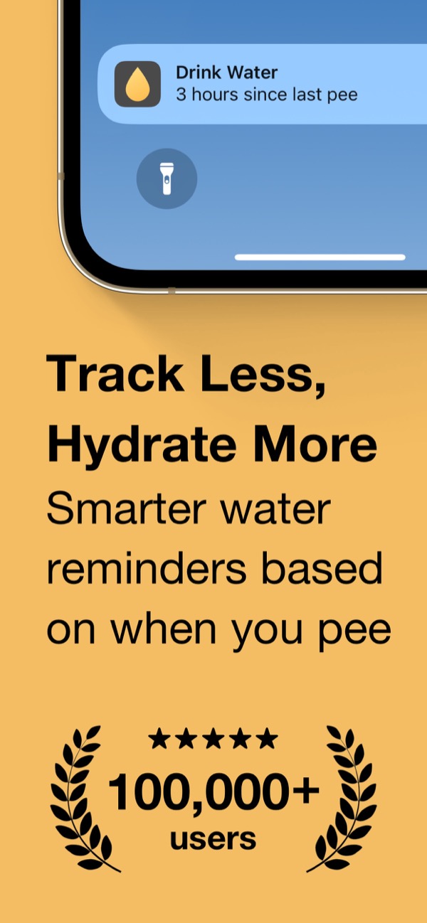 P App on iPhone showing the bathroom-visit logging interface that has been the core of P App for ten years